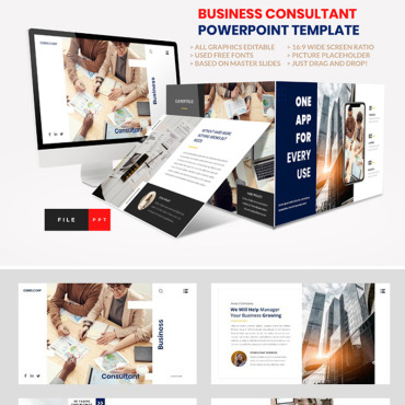 Commerce Consultant PowerPoint Templates 95910
