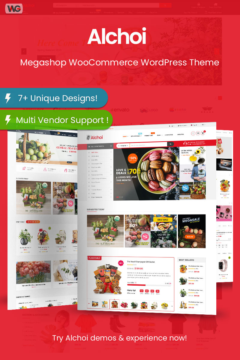 Alchoi - Megastore Marketplace WooCommerce WordPress Theme