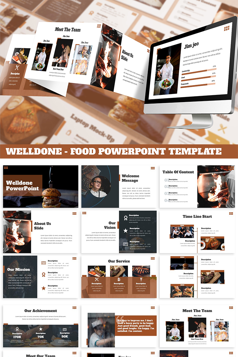 Welldone - Food PowerPoint template