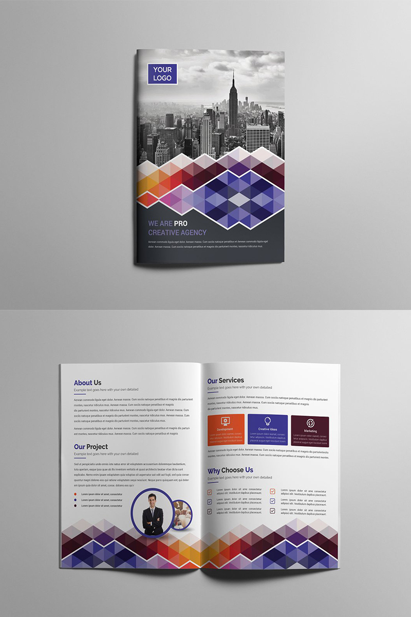 Colorful Bifold Brochure - Corporate Identity Template