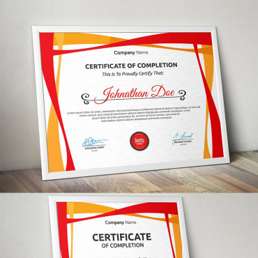 Corporate Decorative Certificate Templates 96020