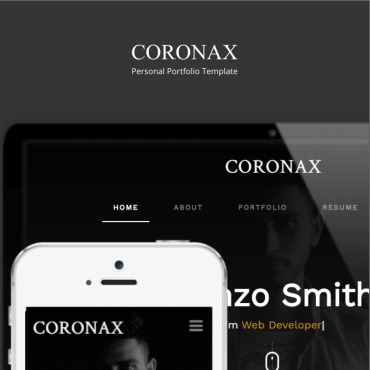 Design Coronax Landing Page Templates 96090