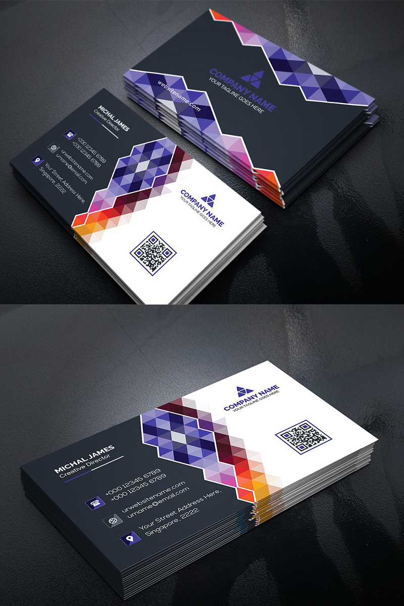 Colorful Business Card - Corporate Identity Template