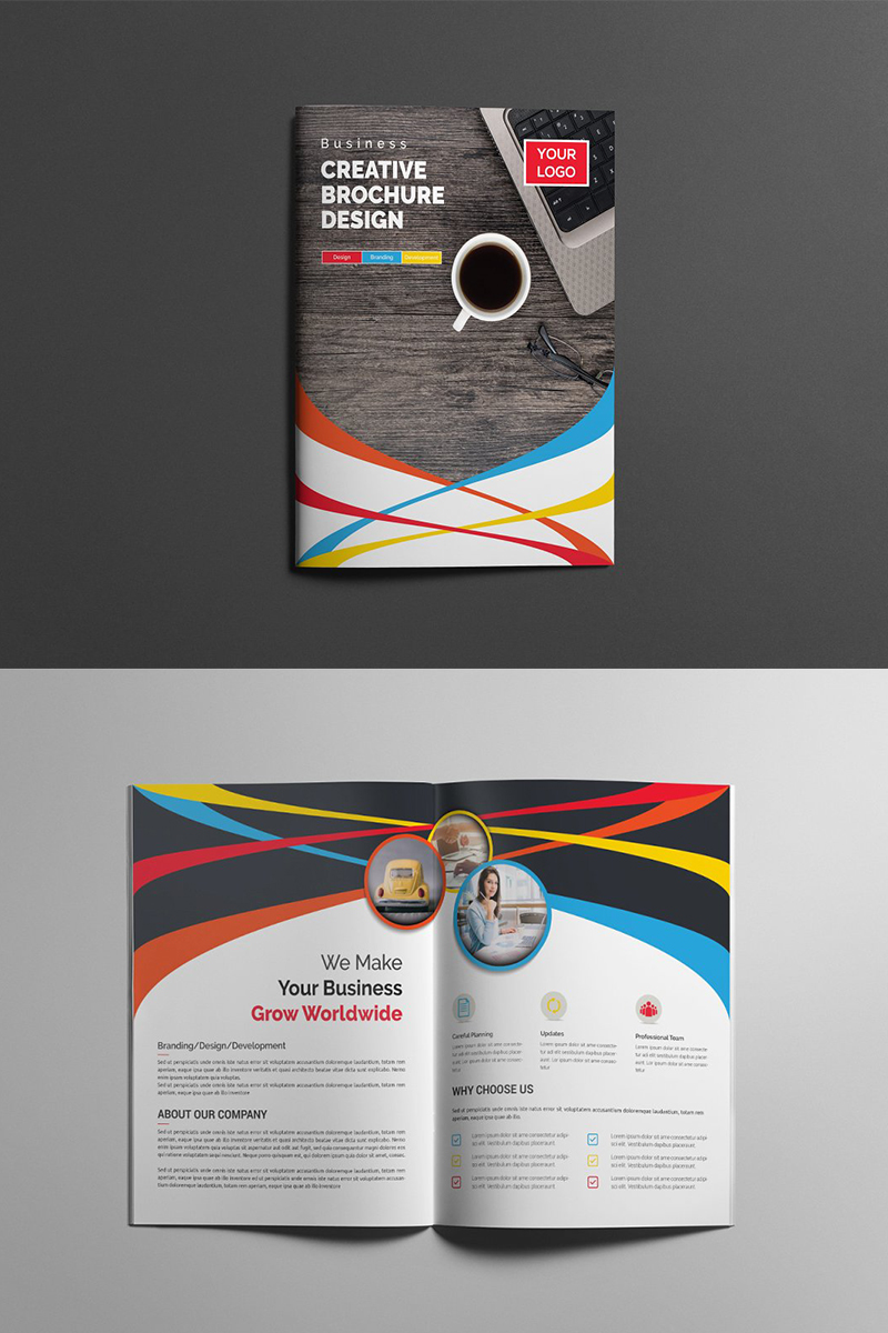 Colorful Bifold Brochure - Corporate Identity Template