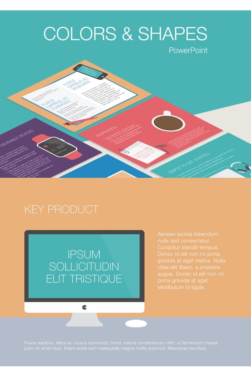 Colors & Shapes PowerPoint template