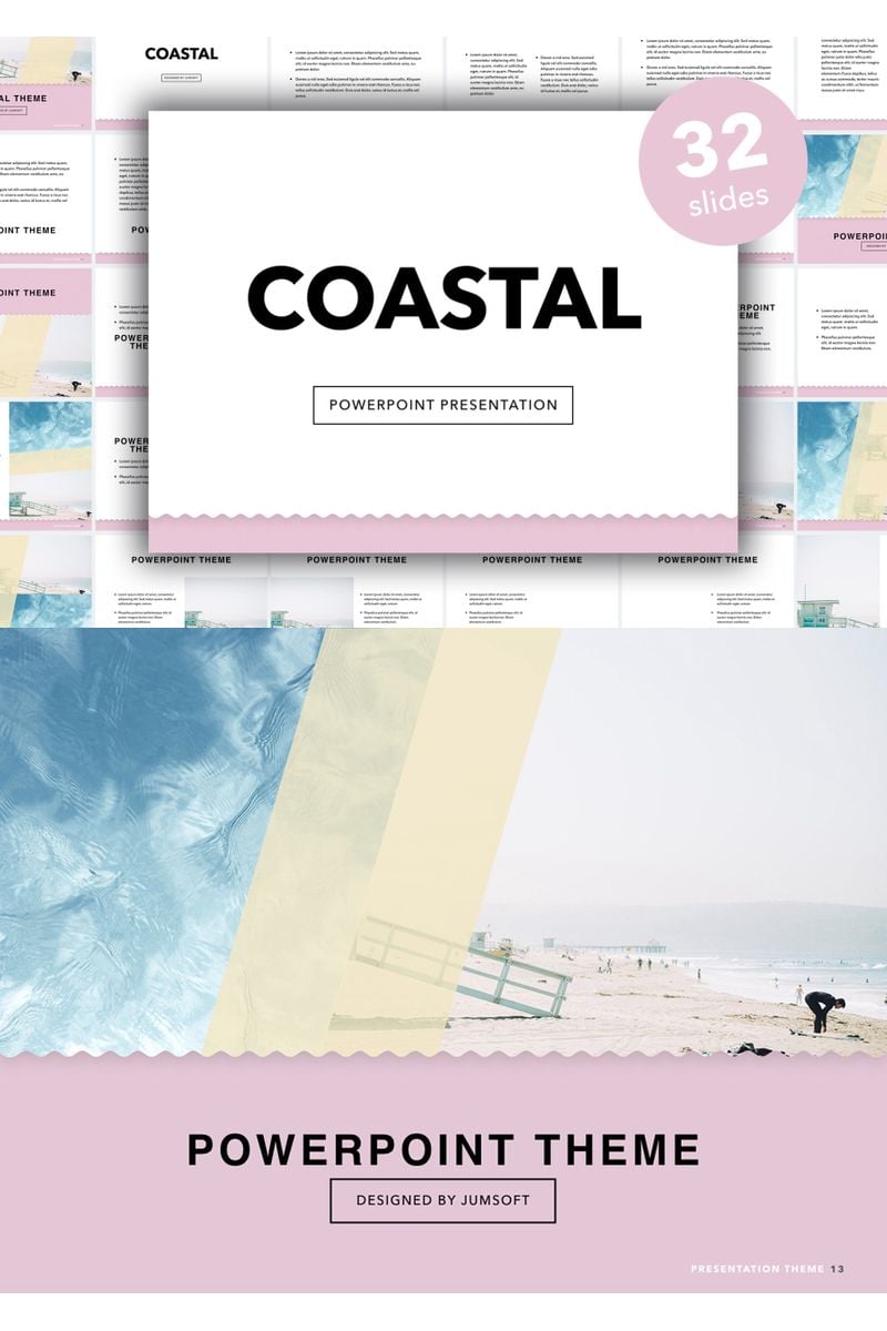 Coastal PowerPoint template