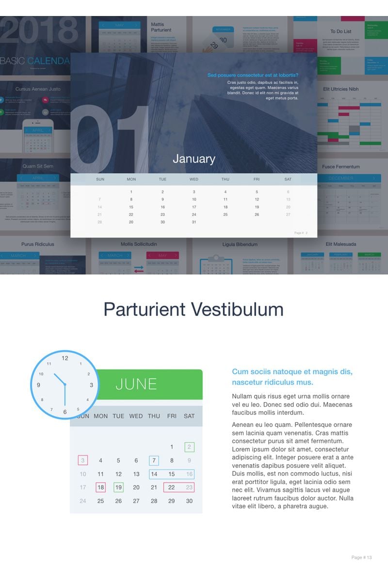 Calendar PowerPoint template