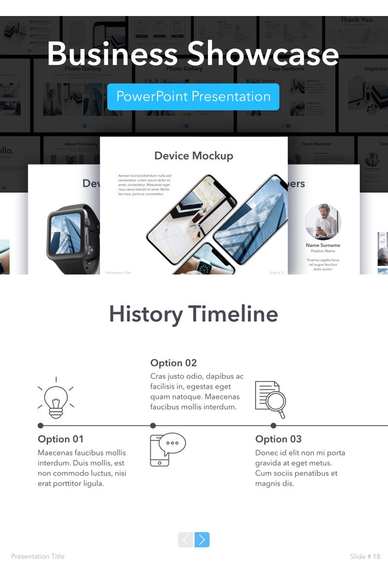 Business Showcase PowerPoint template