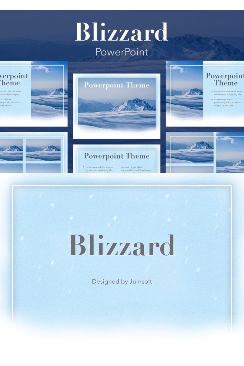 Blizzard PowerPoint template