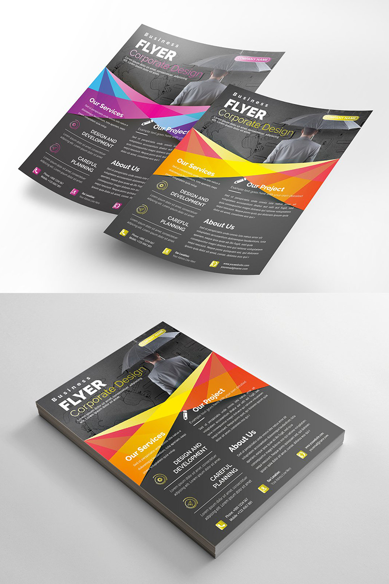 Abstract Flyer - Corporate Identity Template