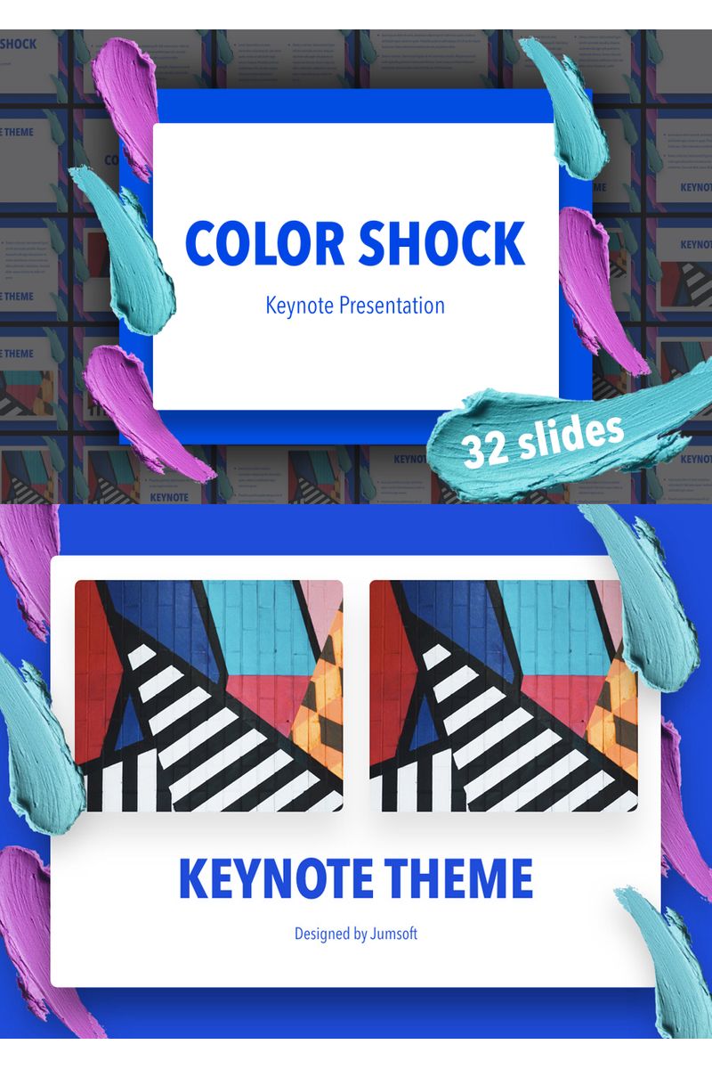 Color Shock - Keynote template