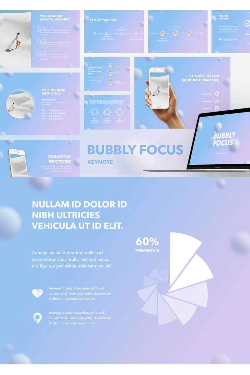 Bubbly Focus - Keynote template