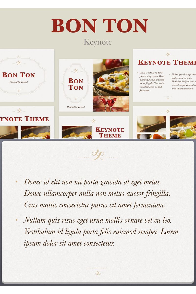 Bon Ton - Keynote template