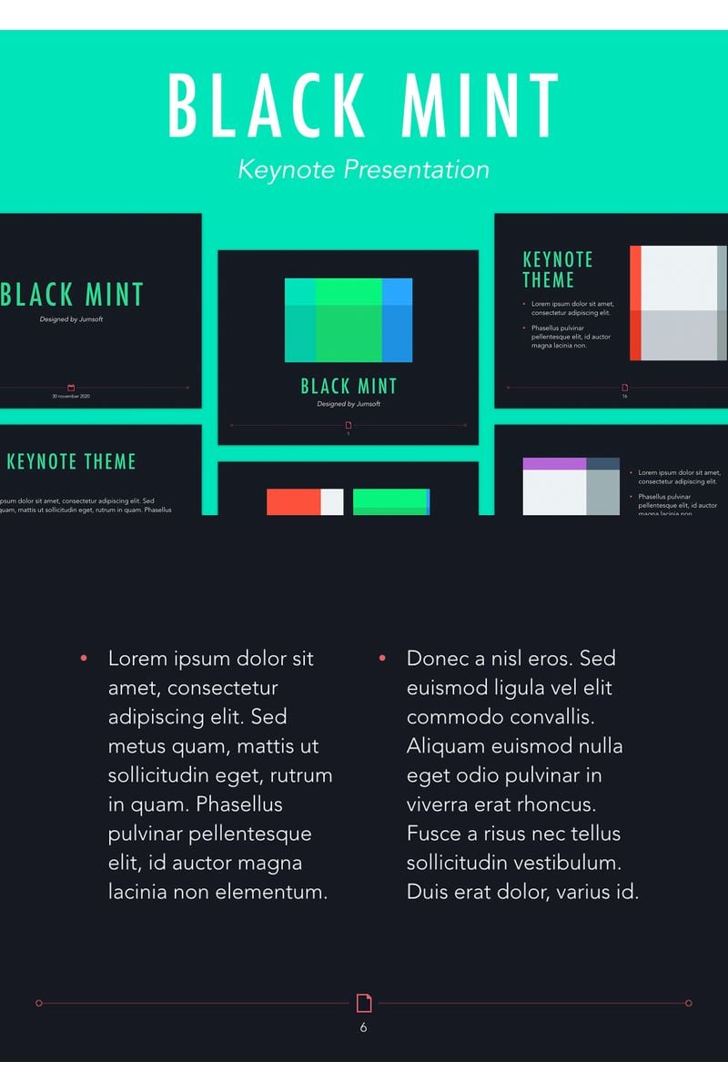 Black Mint - Keynote template