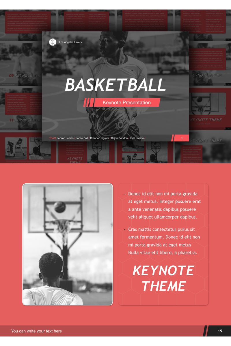 Basketball - Keynote template