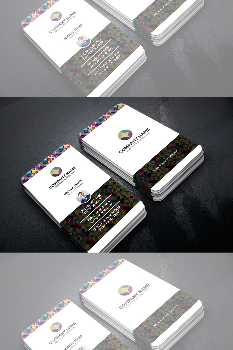 Colorful Clean Business Card - Corporate Identity Template