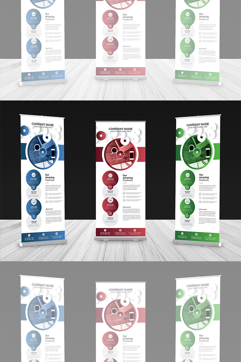Modern Roll-up Banner - Corporate Identity Template