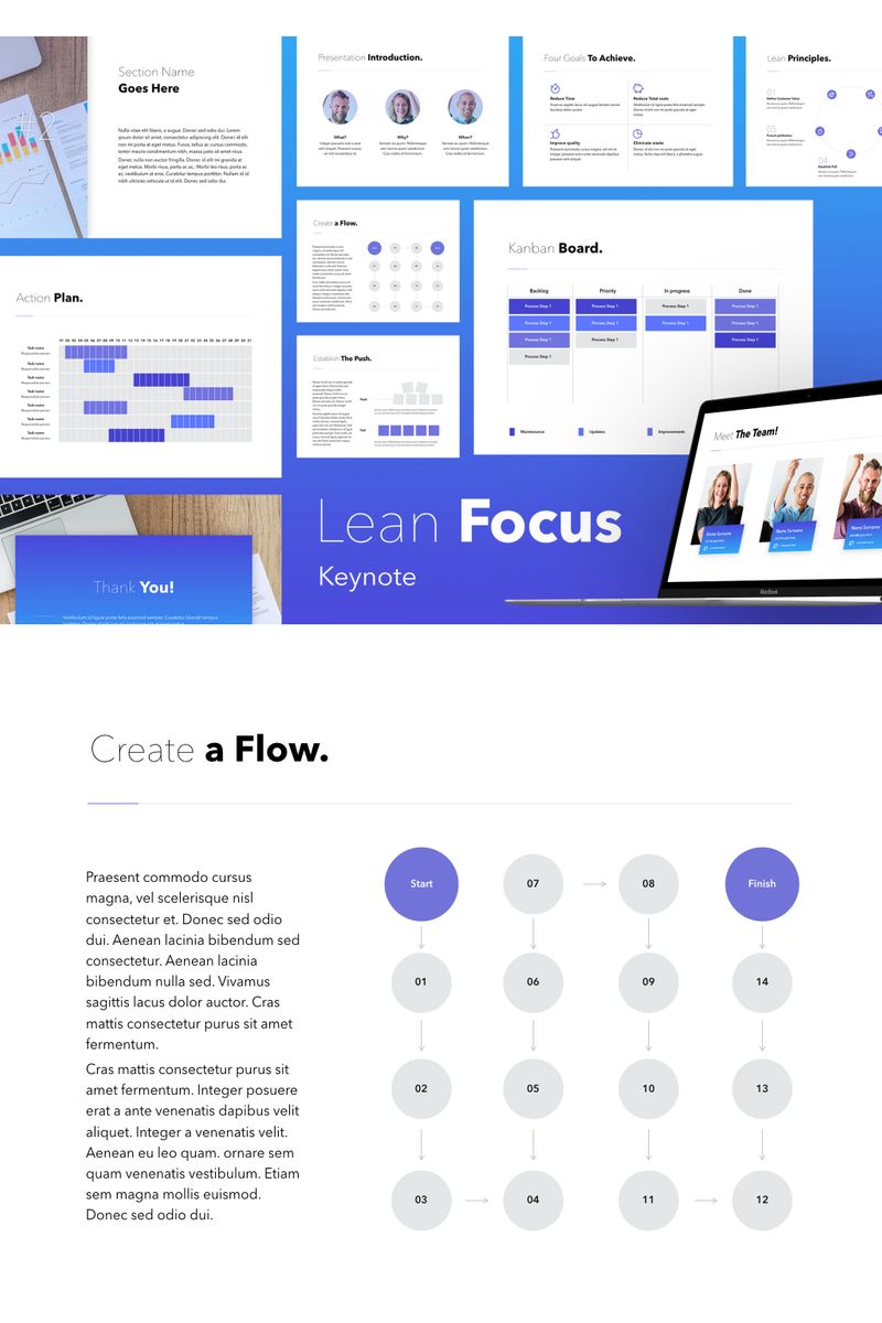 Lean Focus - Keynote template