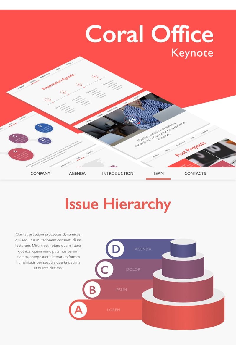 Coral Office - Keynote template