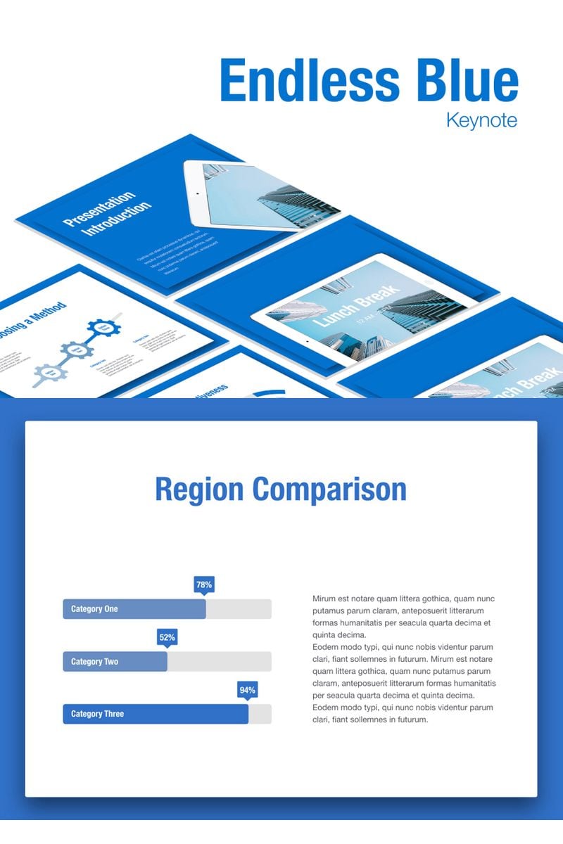 Endless Blue - Keynote template