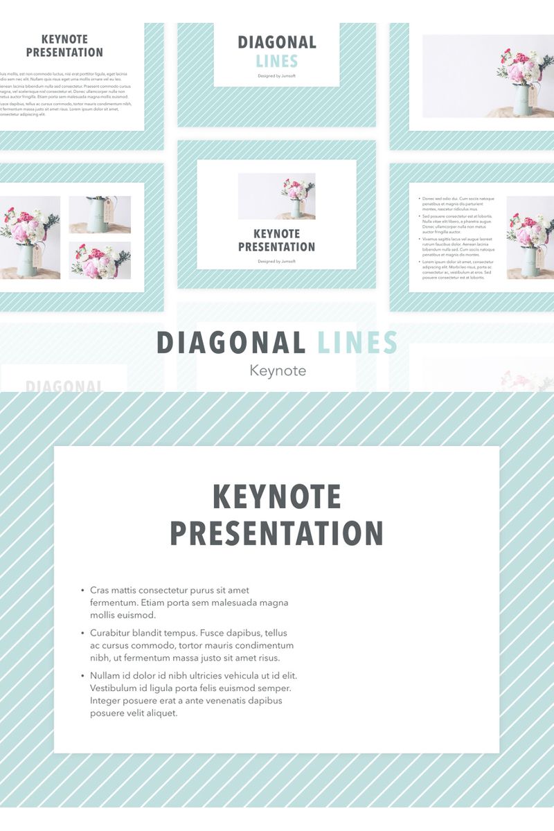 Diagonal Lines - Keynote template