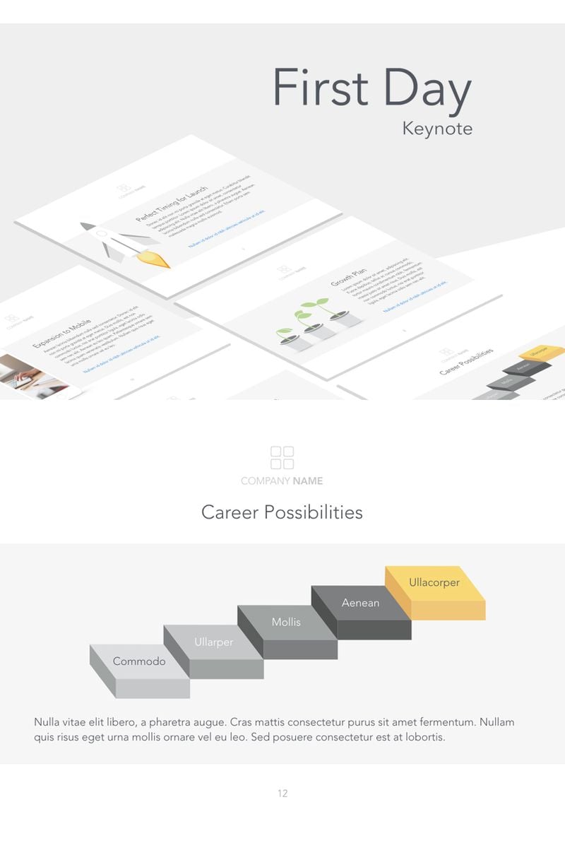 First Day - Keynote template