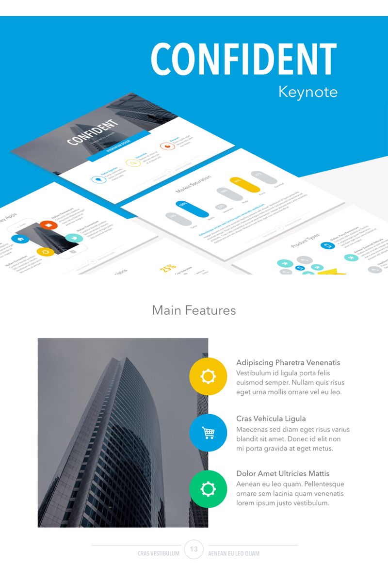 Confident - Keynote template