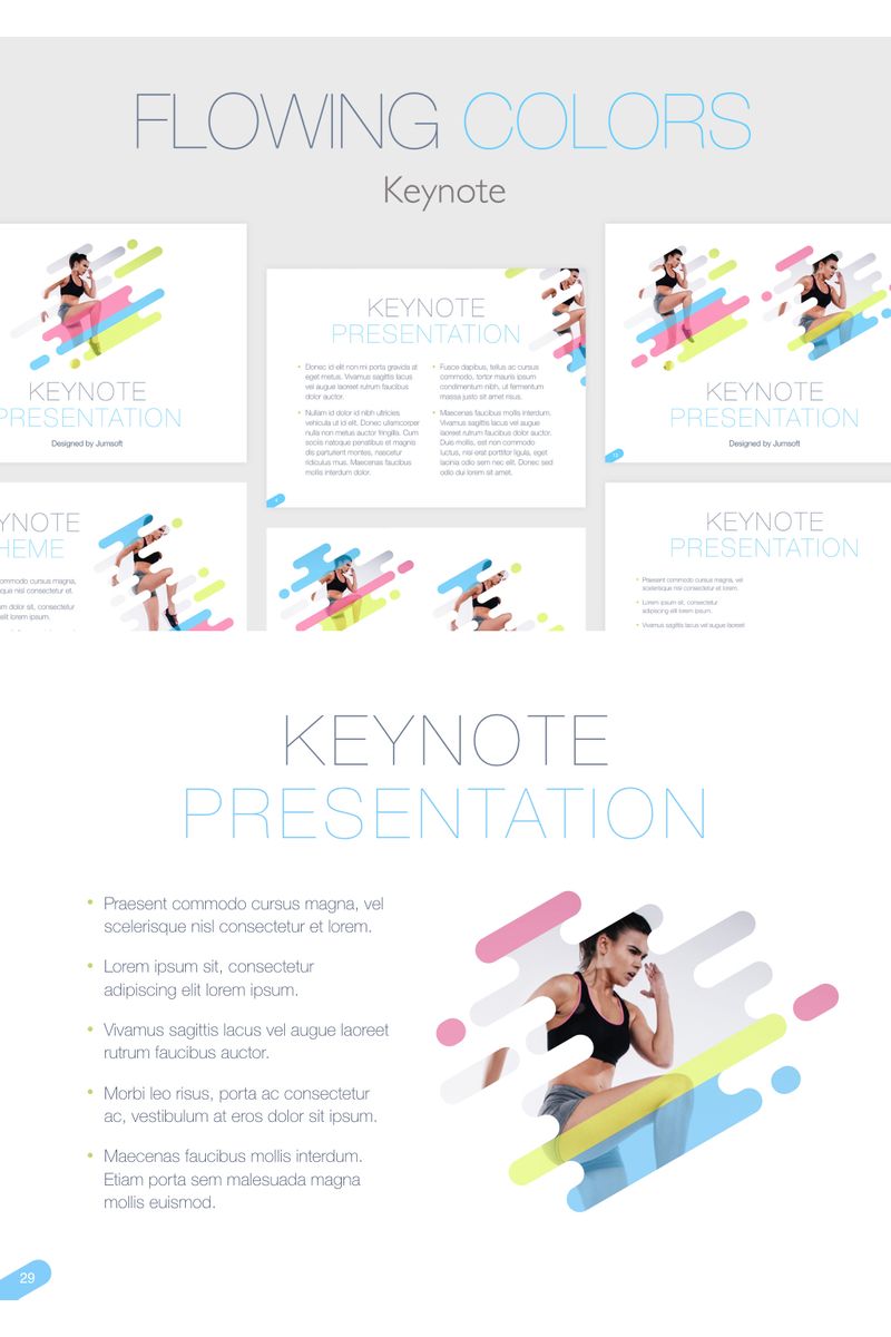 Flowing Colors - Keynote template