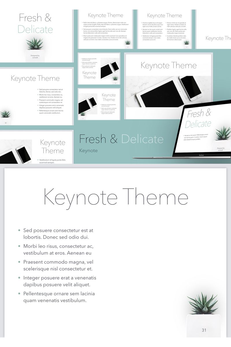 Fresh & Delicate - Keynote template