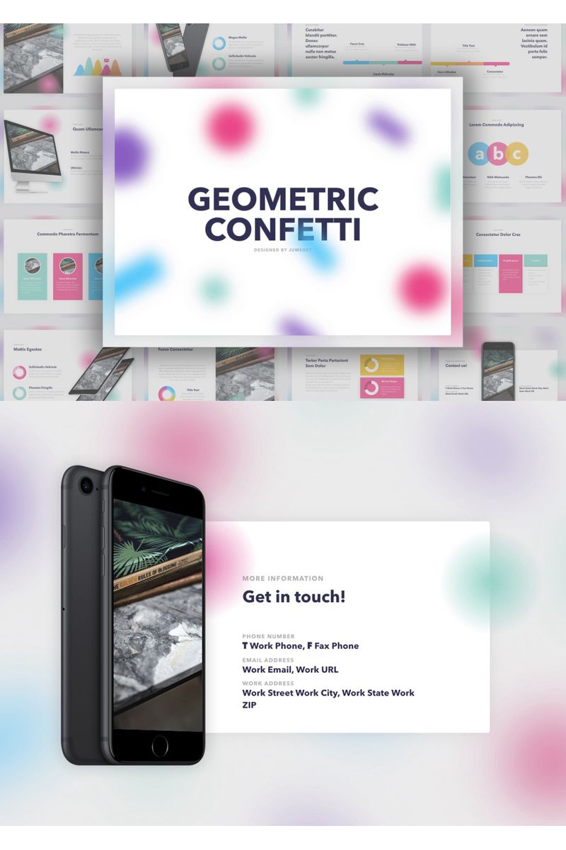 Geometric Confetti - Keynote template