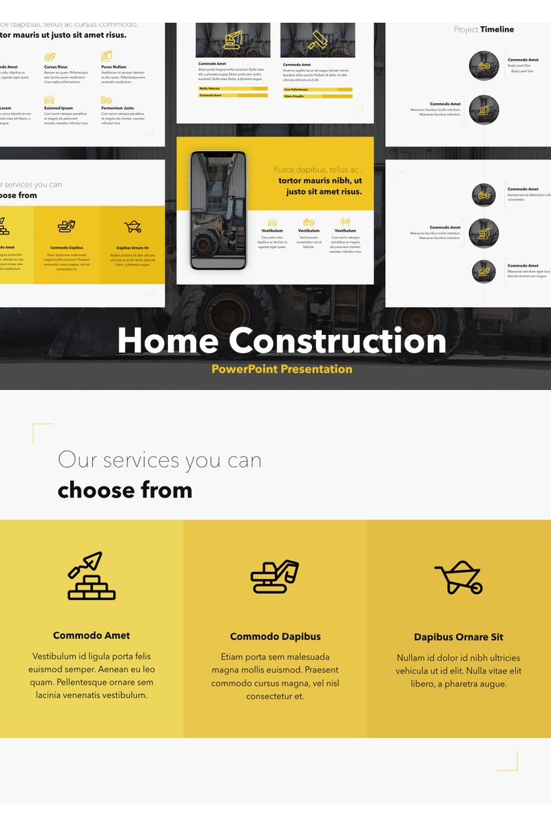 Home Construction PowerPoint template
