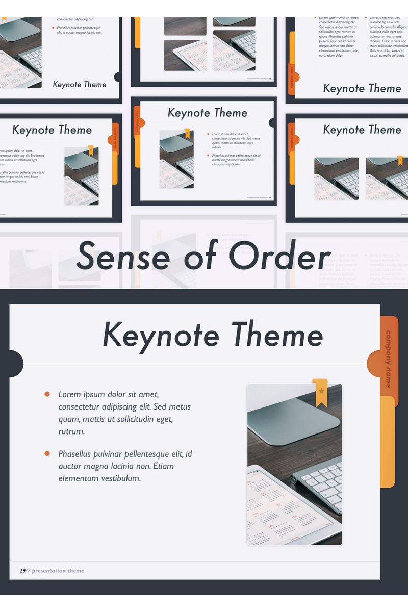 Sense of Order - Keynote template