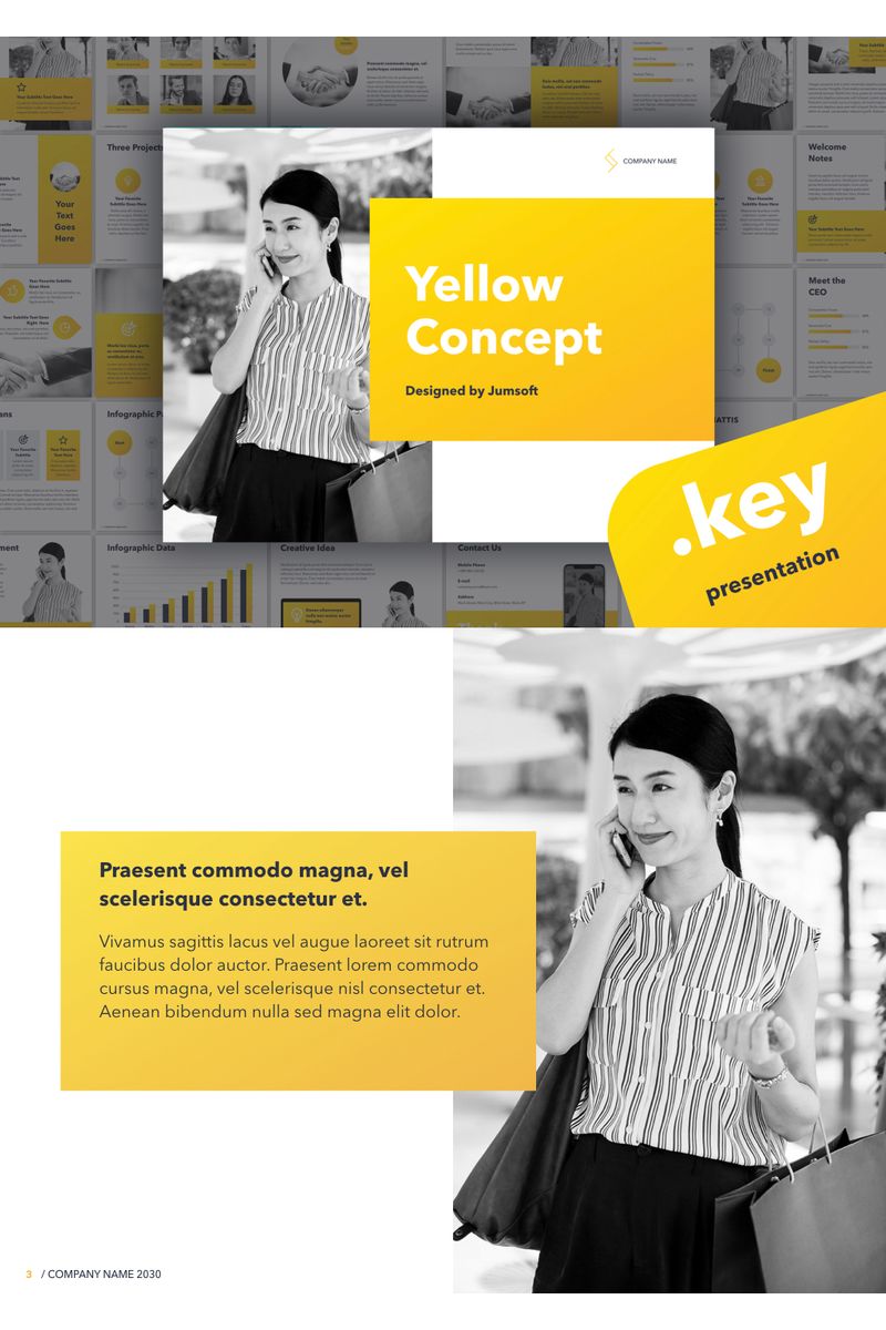 Yellow Concept - Keynote template