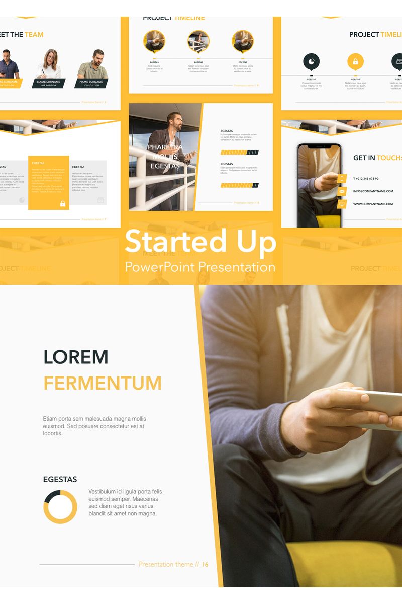 Started Up PowerPoint template