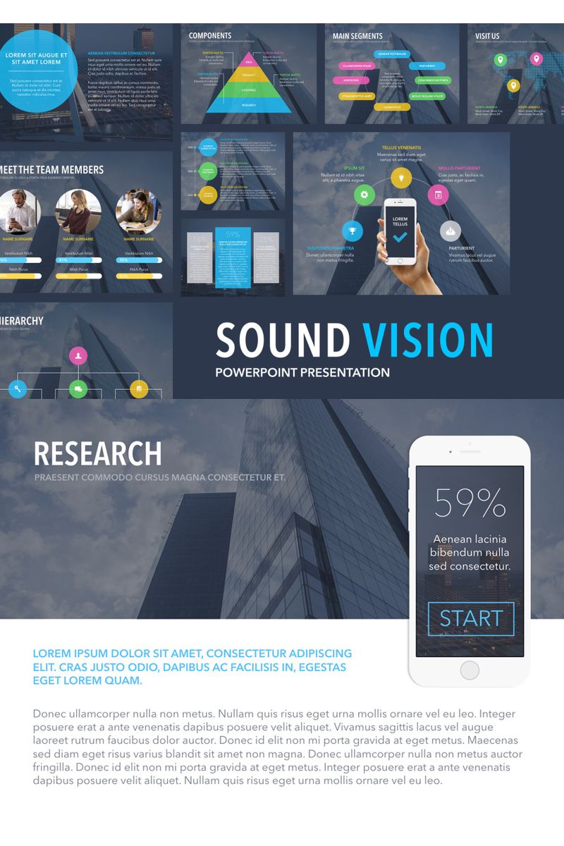 Sound Vision PowerPoint template