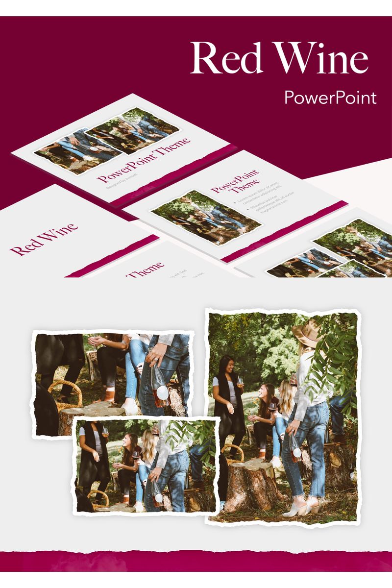 Red Wine PowerPoint template