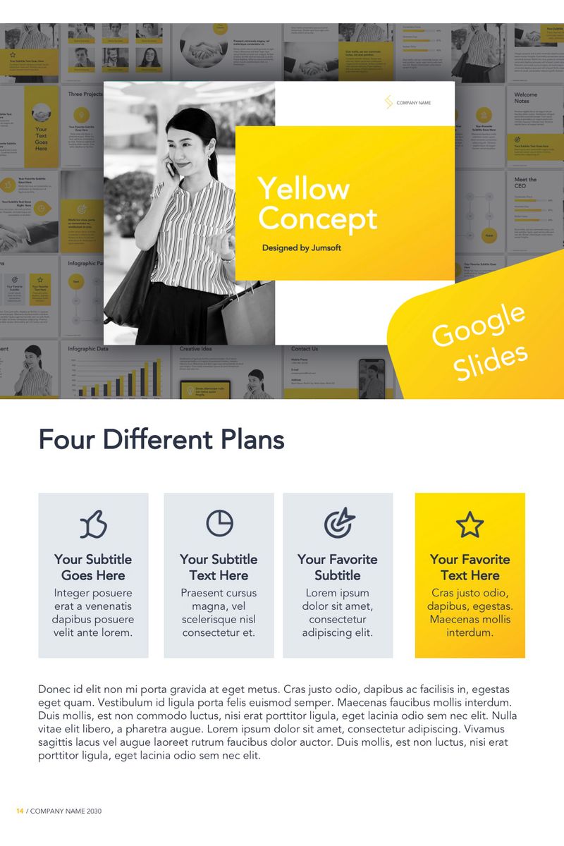 Yellow Concept Google Slides