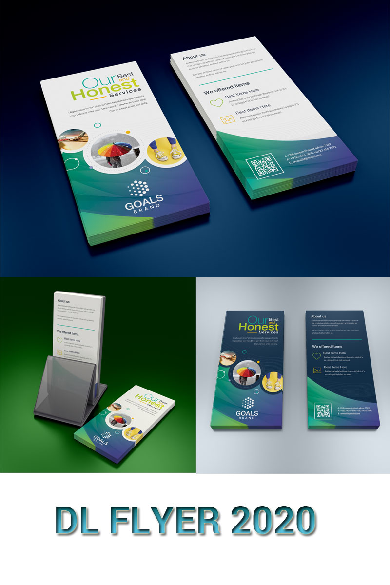 Blue Color DL Flyer Design - Corporate Identity Template