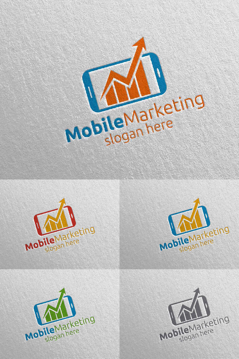 Mobile Marketing Financial Advisor Design 11 Logo Template