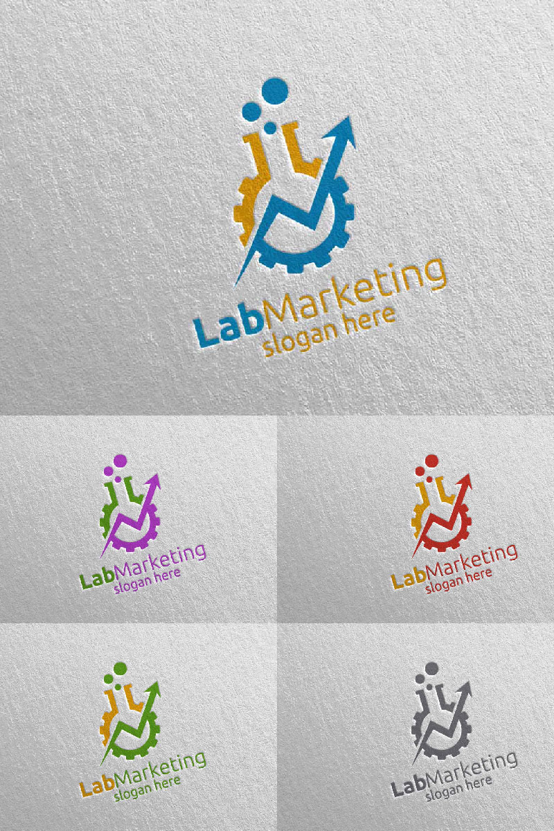 Lab Marketing Financial Advisor Design Icon 7 Logo Template