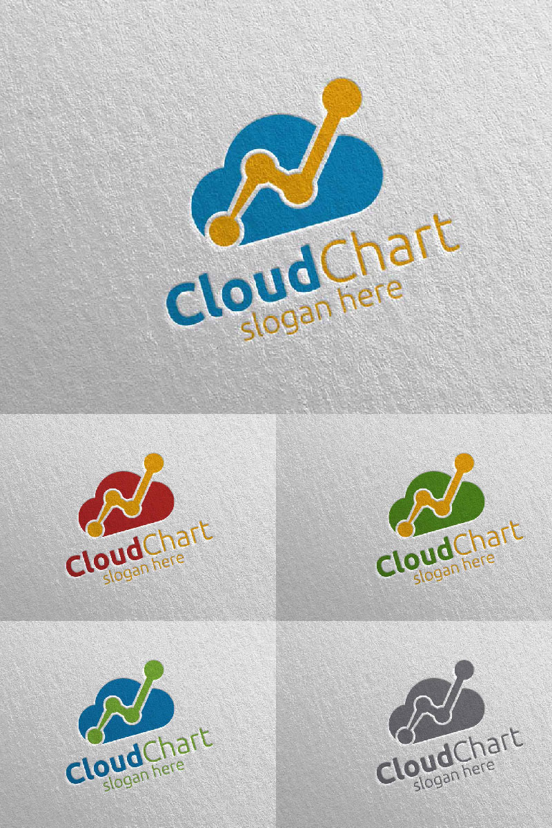 Cloud Marketing Financial Advisor Design 23 Logo Template