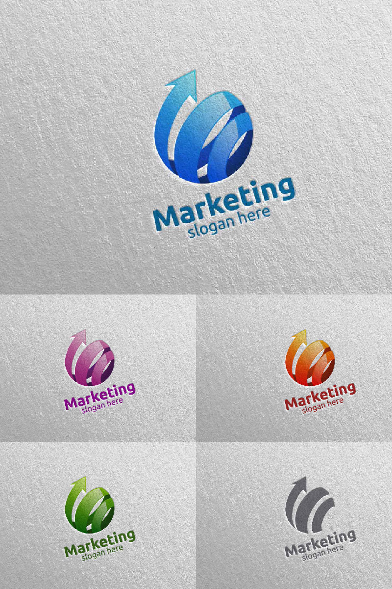 Marketing Financial Advisor Design 36 Logo Template