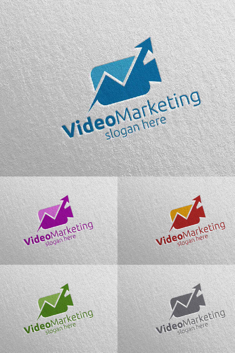 Video Marketing Financial Advisor Design 40 Logo Template