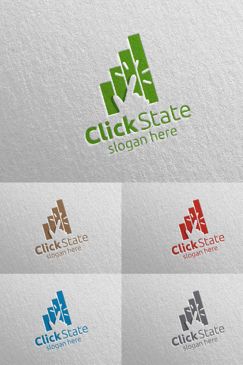 Click Marketing Financial Advisor Design 33 Logo Template