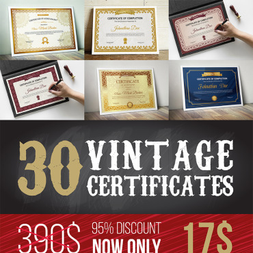 Corporate Decorative Certificate Templates 96956