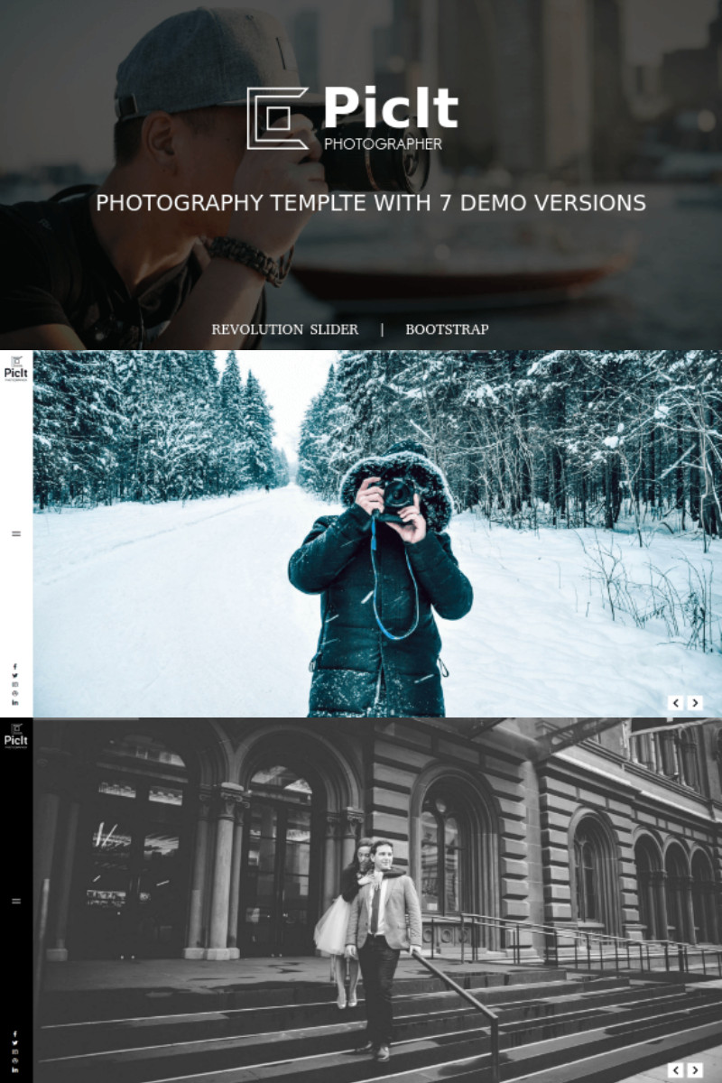 PicIt - Fullscreen HTML Photography Landing Page Template