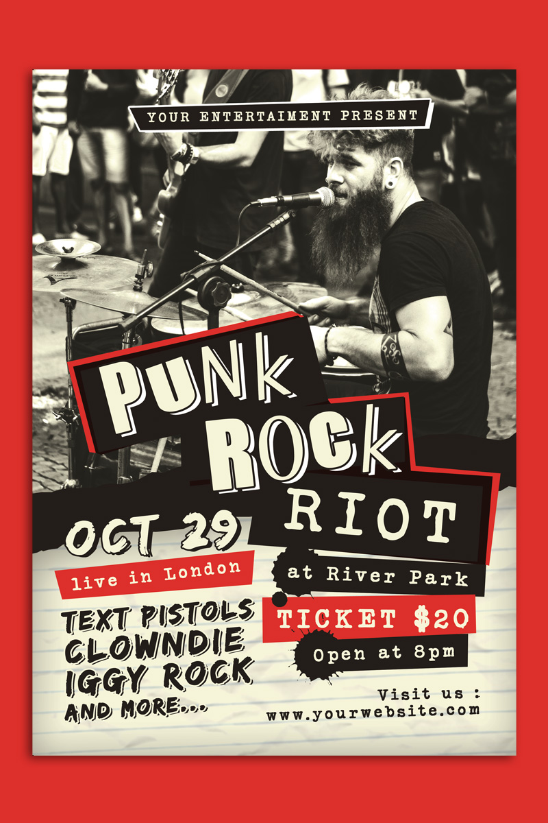 Punk Rock Concert - Corporate Identity Template