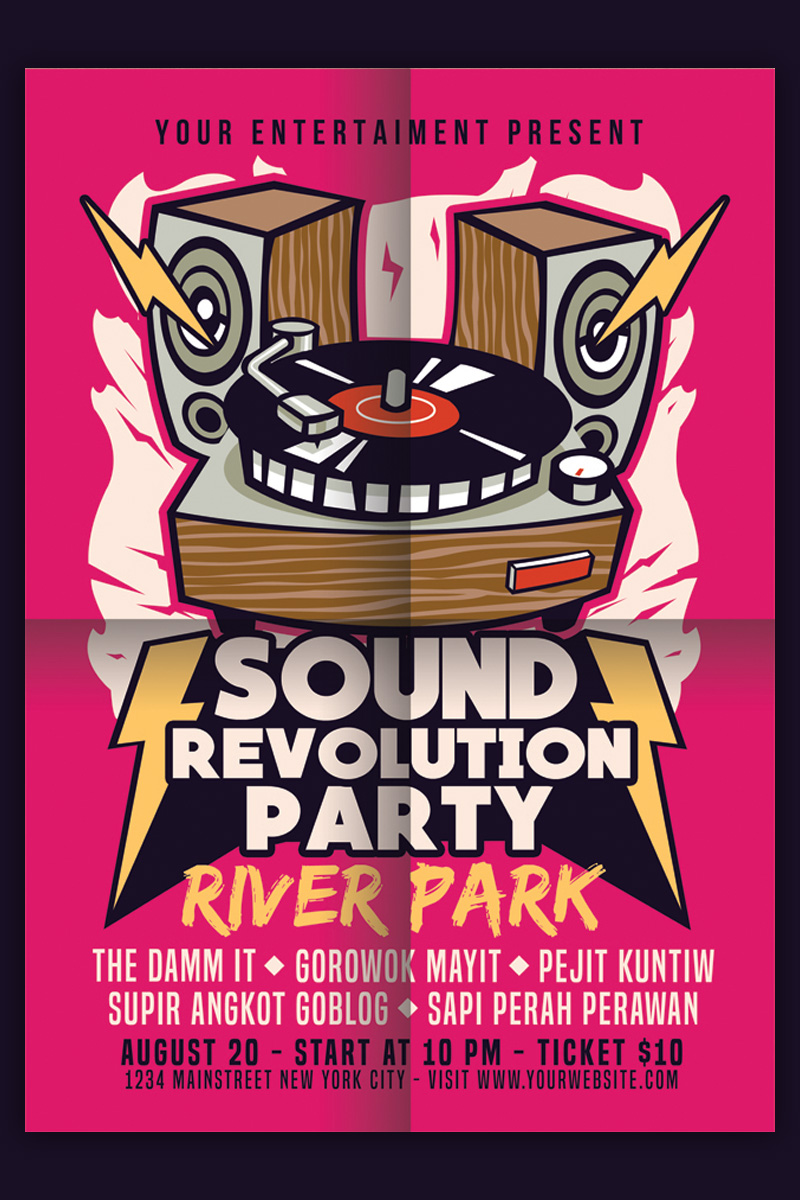 Sound Revolution Party - Corporate Identity Template