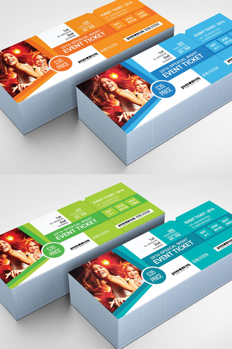 Ticket for Event - Corporate Identity Template