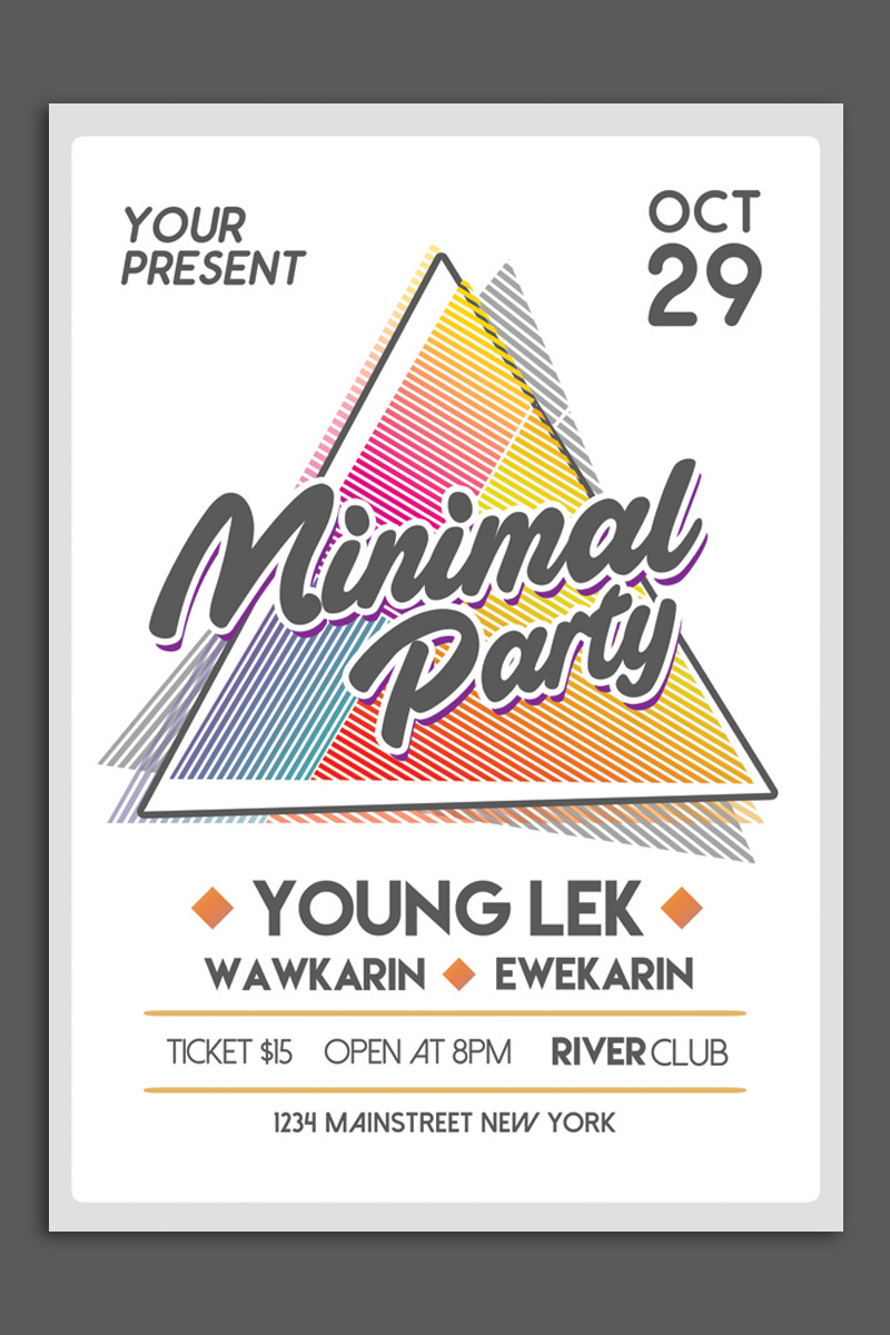 Minimal Party Flyer - Corporate Identity Template